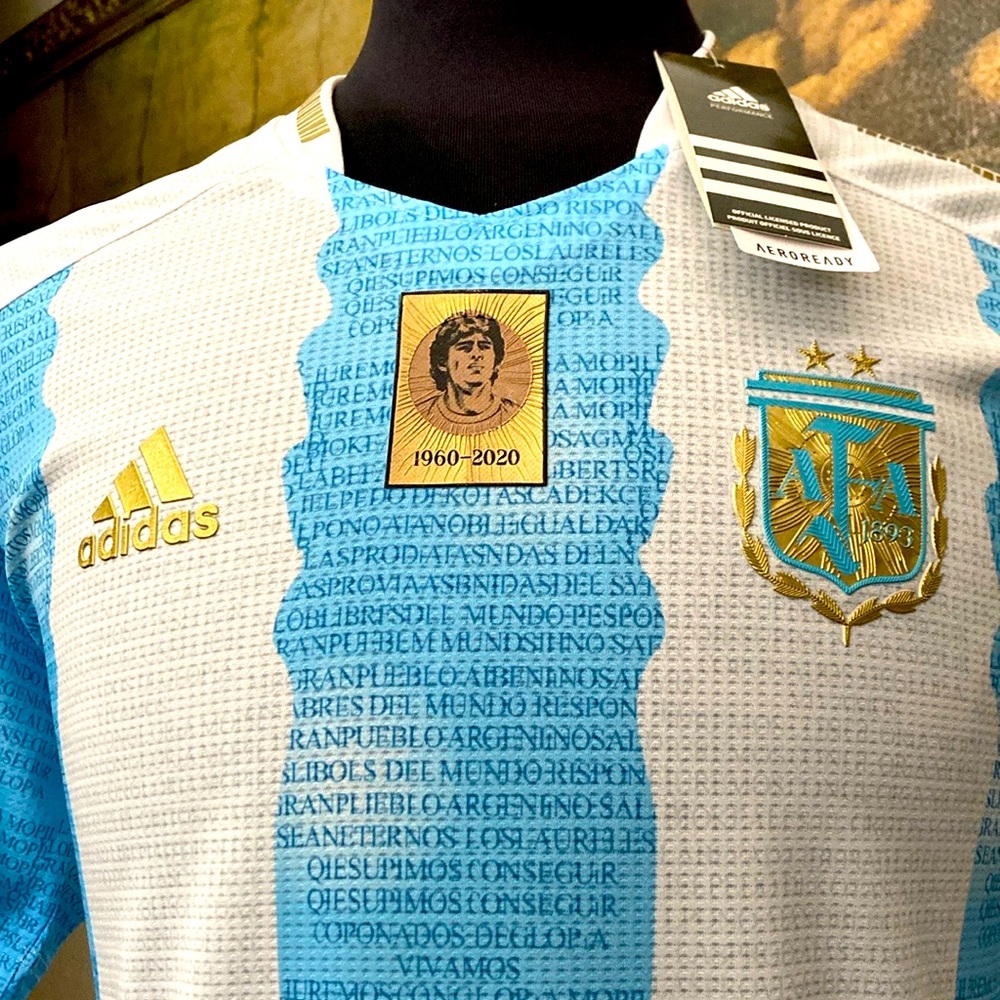 Adidas Argentina Rare Commemorative Maradona Jersey🏆⚽️🇦🇷